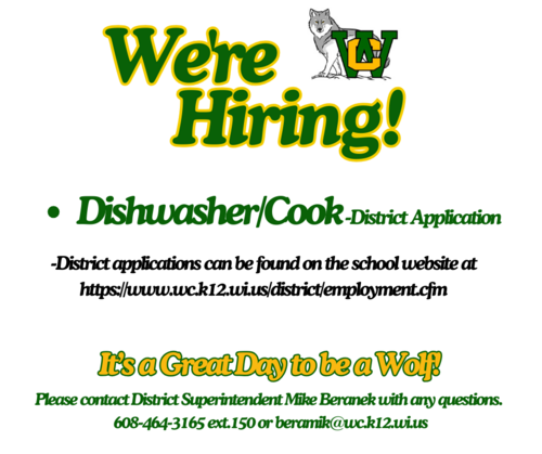We're Hiring Poster