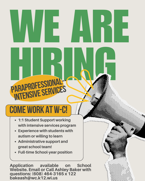 We're Hiring Poster