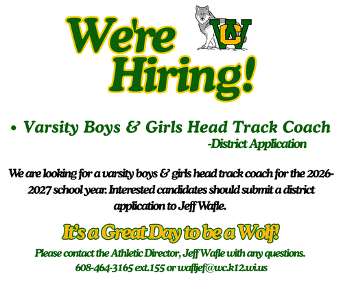 We're Hiring Poster