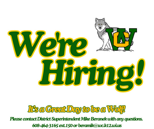 We're Hiring Poster