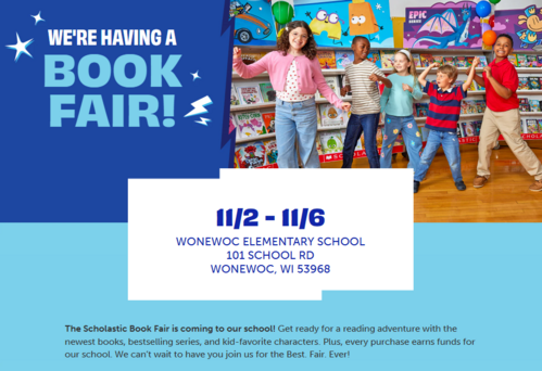 We're having a book fair!